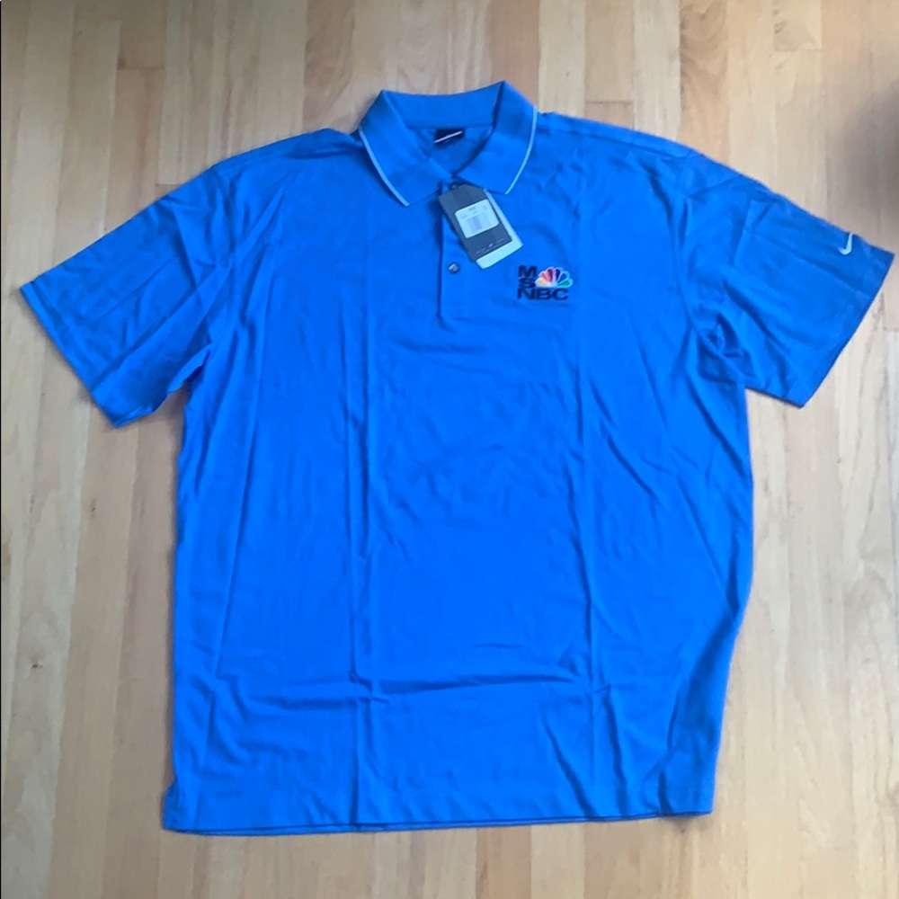 MSNBC Nike Dri Fit Golf Polo